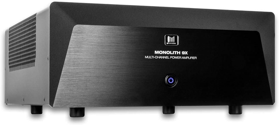 Monolith Multi-Channel Home Theater Power Amplifier - Class AB, with 9 Channels (3x200 Watts + 6x100 Watts) Into 8 Ohms, XLR and RCA Inputs