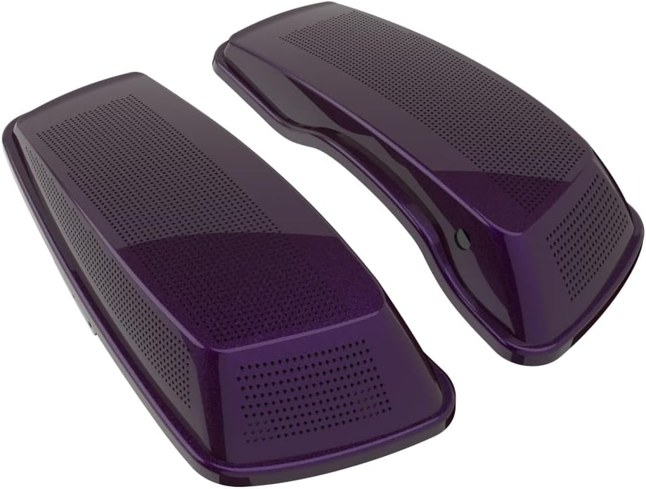 Advanblack Saddlebag Dual 6x9 Speaker lids, Audio Covers Fit for H-D Touring, Road Glide, Street Glide Special, Road King, 2014 2015 2016 2017 2018 2019 2020 2021 2022 2023