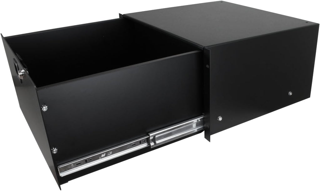 Penn Elcom 3235LK Standard Steel Rack Drawer for 5 Rack Spaces, 5U Sliding with Slam Latch & Keyed Lock, 14 Inch Deep Gear Storage