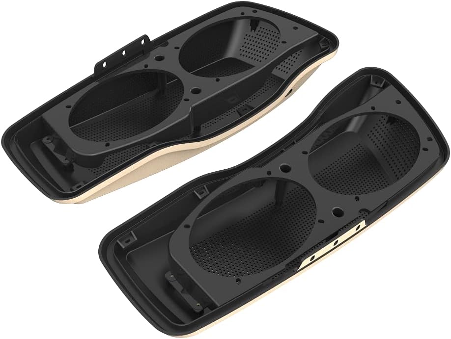 Advanblack Saddlebag Dual 6x9 Speaker lids, Audio Covers Fit for H-D Touring, Road Glide, Street Glide Special, Road King, 2014 2015 2016 2017 2018 2019 2020 2021 2022 2023