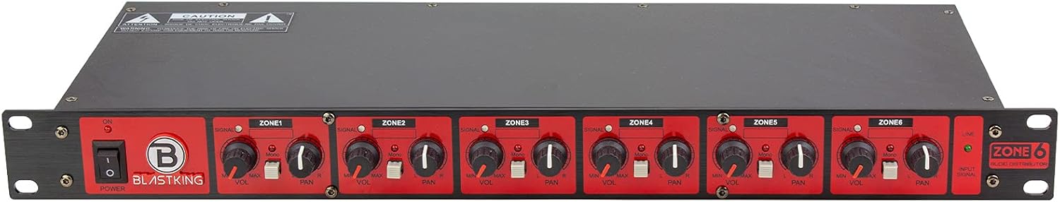 Blastking ZONE6 Six Zone Ultra Low Noise Audio Distributor