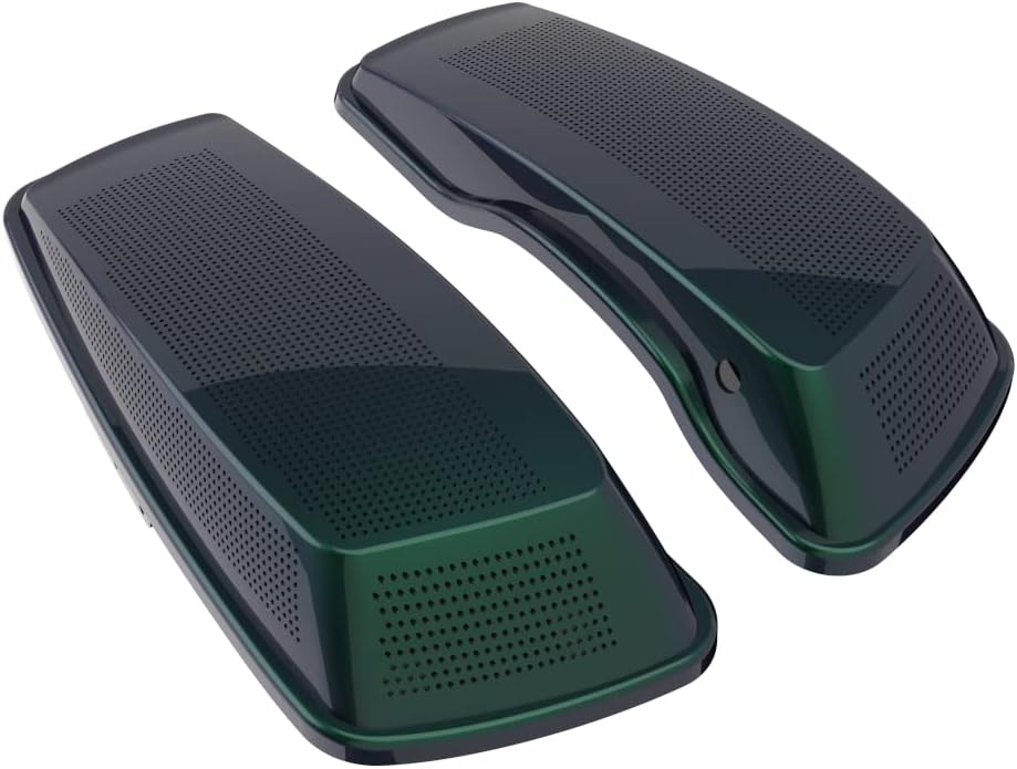 Advanblack Saddlebag Dual 6x9 Speaker lids, Audio Covers Fit for H-D Touring, Road Glide, Street Glide Special, Road King, 2014 2015 2016 2017 2018 2019 2020 2021 2022 2023