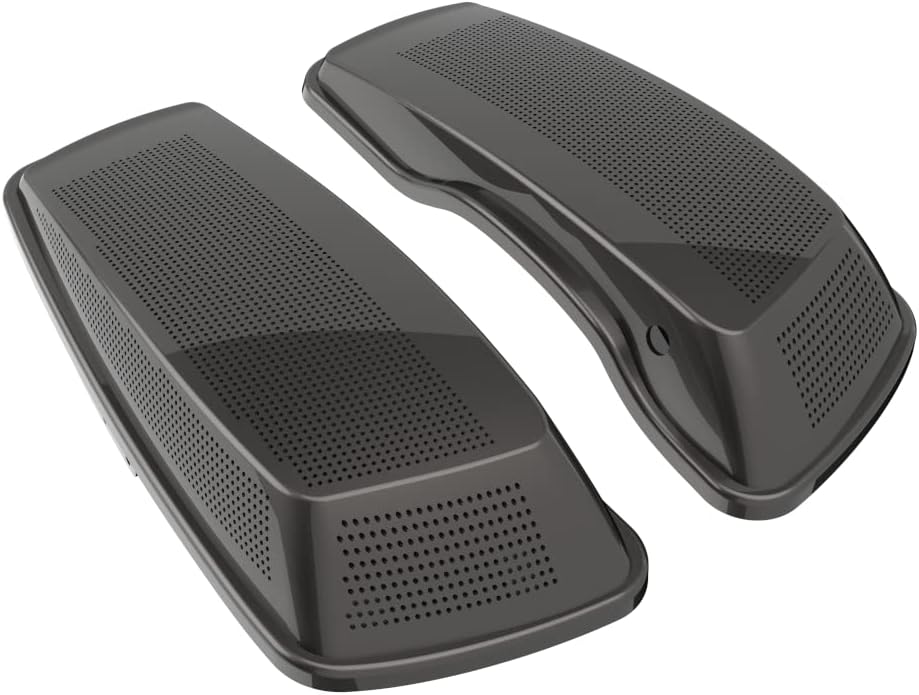 Advanblack Saddlebag Dual 6x9 Speaker lids, Audio Covers Fit for H-D Touring, Road Glide, Street Glide Special, Road King, 2014 2015 2016 2017 2018 2019 2020 2021 2022 2023