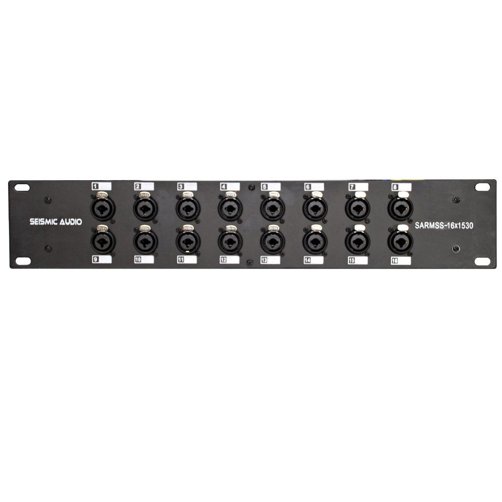 Seismic Audio - SARMSS-16x1530 - 16 Channel XLR TRS Combo Splitter Snake Cable - 15'and 30' XLR trunks