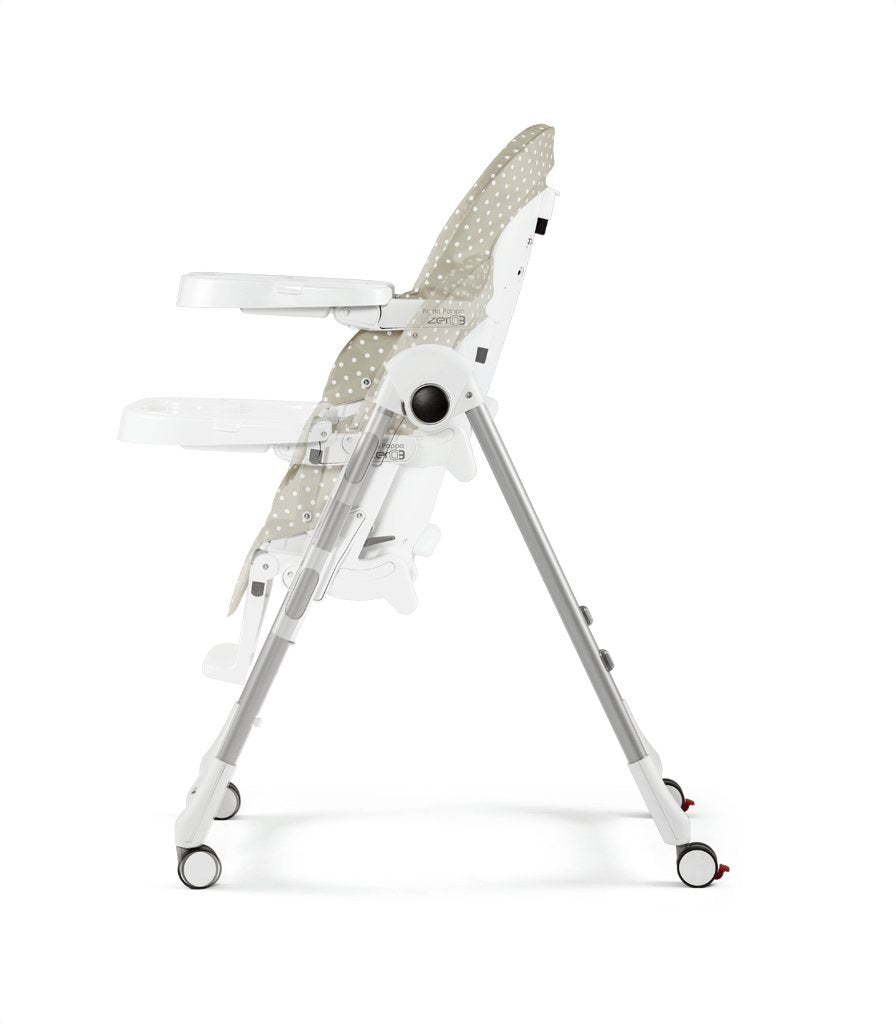 Peg Perego Prima Pappa Zero 3 - High Chair - for Children Newborn to 3 Years of Age - Made in Italy - Mon Amour (Rose Gold & White)