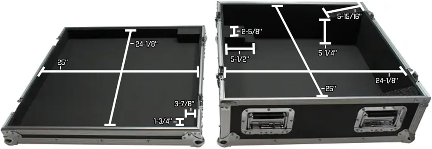 Harmony Audio HCBEHX32COMP Flight Transport Road Custom Case Compatible with Behringer X32 Compact