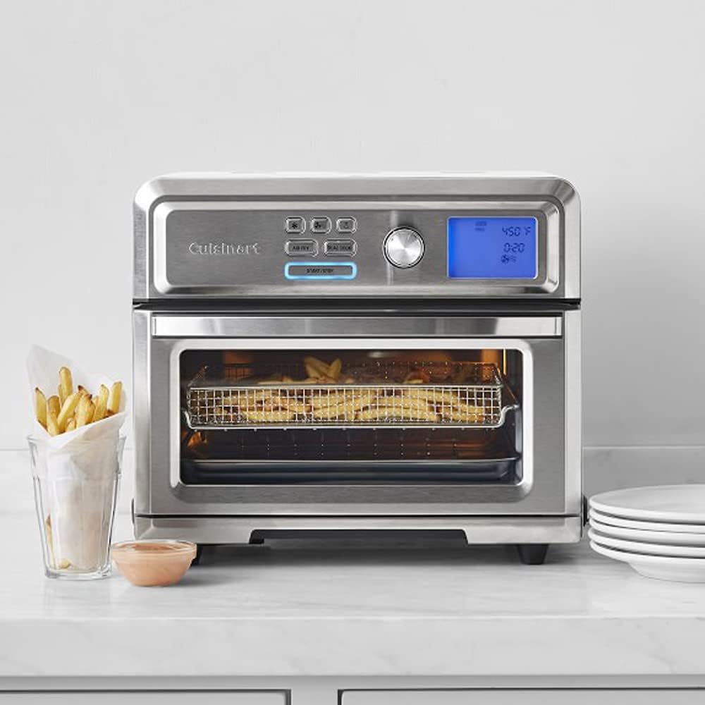 Cuisinart TOA-65 Digital AirFryer Toaster Oven with Intuitive Programming Options Bundle with 1 YR CPS Enhanced Protection Pack