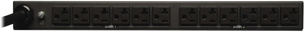 Tripp Lite 2.9kW Basic Rackmount PDU with Isobar Surge Protection, 120V, 3840 Joules, 12 Outlets Standard 5-15/20R, 15 ft / 4.5M L5-30P Power Cord, TAA Compliant, 5-Year Warranty (PDUH30-ISO)