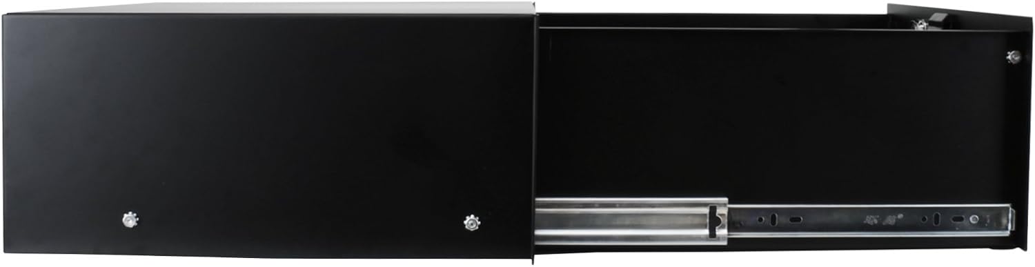 Penn Elcom 3234LK 4 Space (4U) Steel Rack Drawer with Slam Latch & Keyed Lock, 15.25 Inch Deep