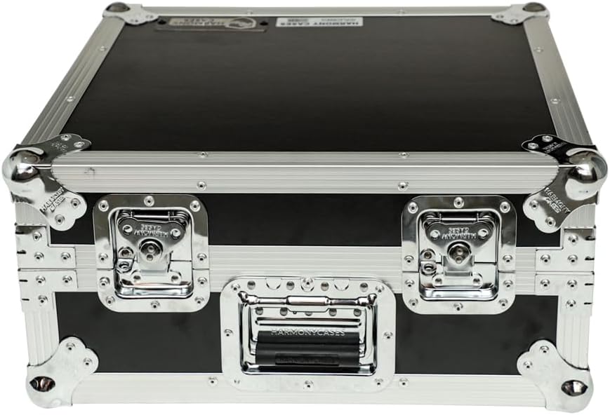 Harmony Audio Cases HCPLXCRSS12 Custom DJ Case Compatible with Pioneer DJ PLX-CRSS12 Digital-Analog Turntable with Foam-Lined Interior and Adjustable Foam Velcro Inserts - Black