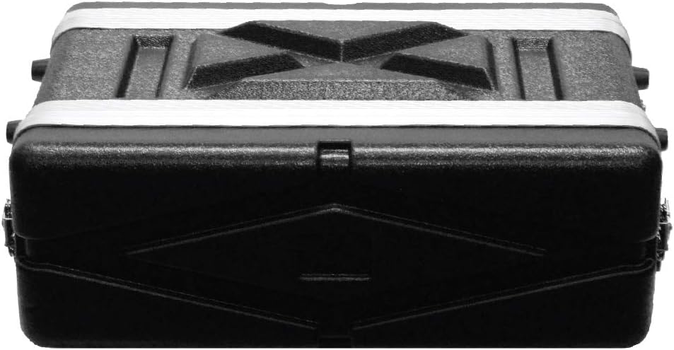 Seismic Audio - SALWR3S - Lightweight 3 Space Compact ABS Rack Case - 3U PA DJ Amp Effects Shallow Rack Case