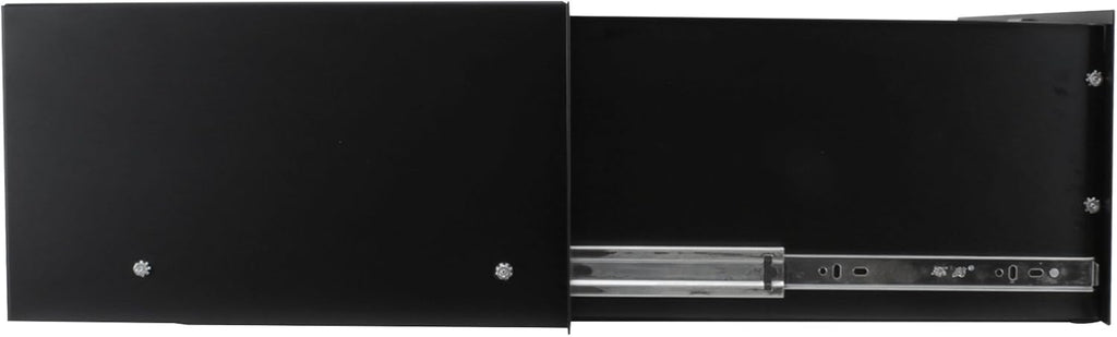 Penn Elcom 3235LK Standard Steel Rack Drawer for 5 Rack Spaces, 5U Sliding with Slam Latch & Keyed Lock, 14 Inch Deep Gear Storage