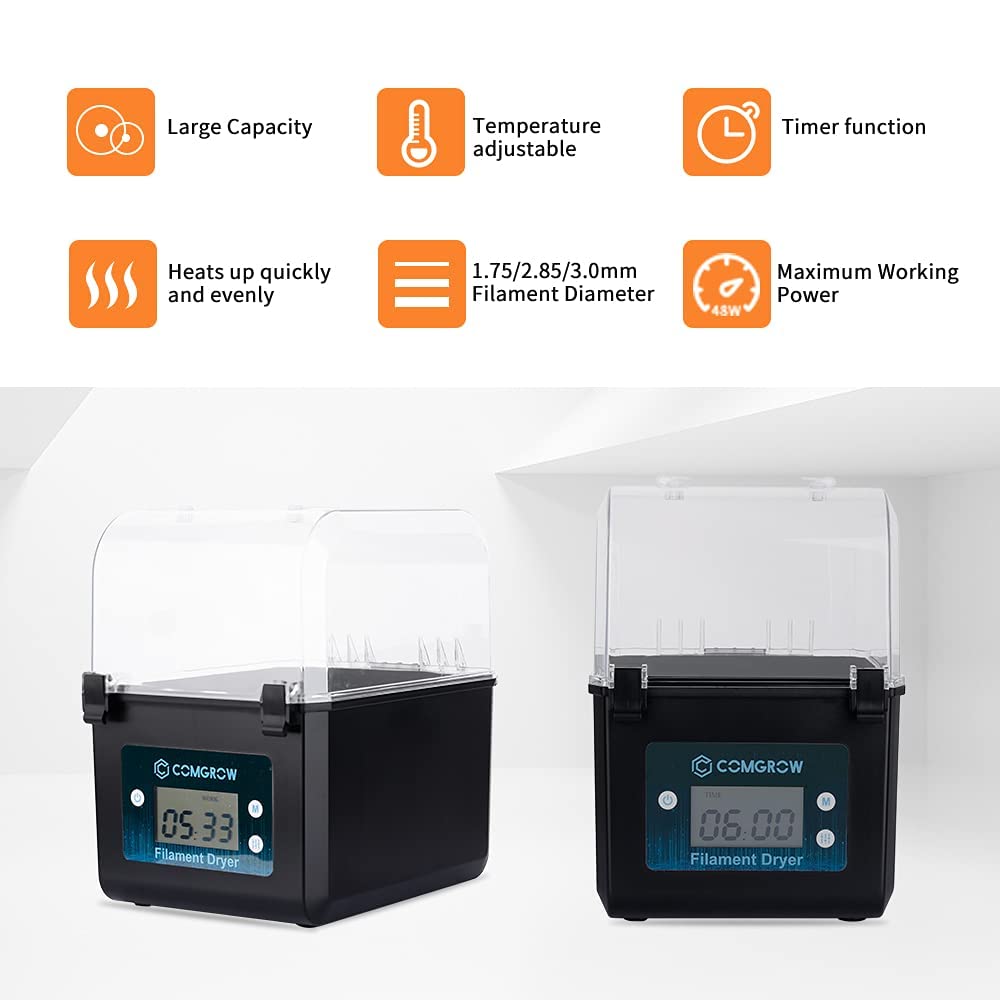Creality Ender 3 3D Printer with Comgrow Filament Dryer
