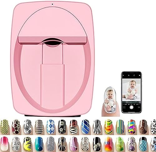 Automatic 3D Nail Art Printer Machine - WiFi/USB DIY Portable Nail Painting for Kids & Studios - Smart Design, Easy Use, Perfect for Home & Salon (Green)