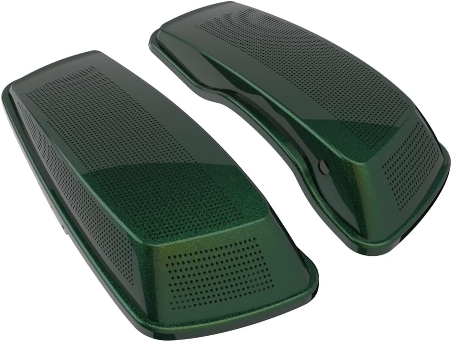 Advanblack Saddlebag Dual 6x9 Speaker lids, Audio Covers Fit for H-D Touring, Road Glide, Street Glide Special, Road King, 2014 2015 2016 2017 2018 2019 2020 2021 2022 2023