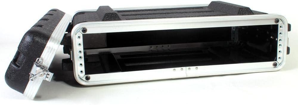multicomp PRO 19' Rackmount Flight Case, 12' Depth, Stackable, ABS, Aluminum and Steel Construction (2U)