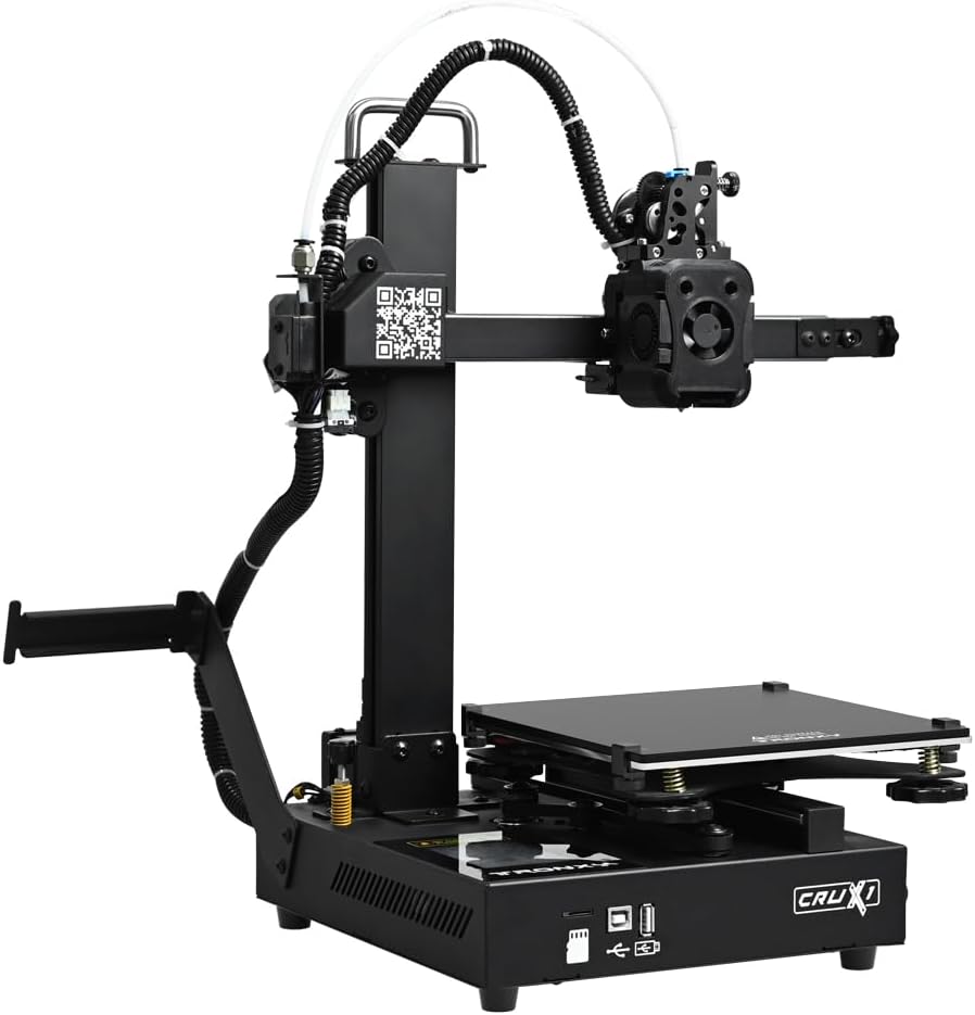 TRONXY Small High Speed 3D Printer, CRUX 1S Desktop Mini 3D Printer for Beginners, Proximal Printhead with Dual-axis Metal Guide, Build Size 7.09x7.09x7.09 inch