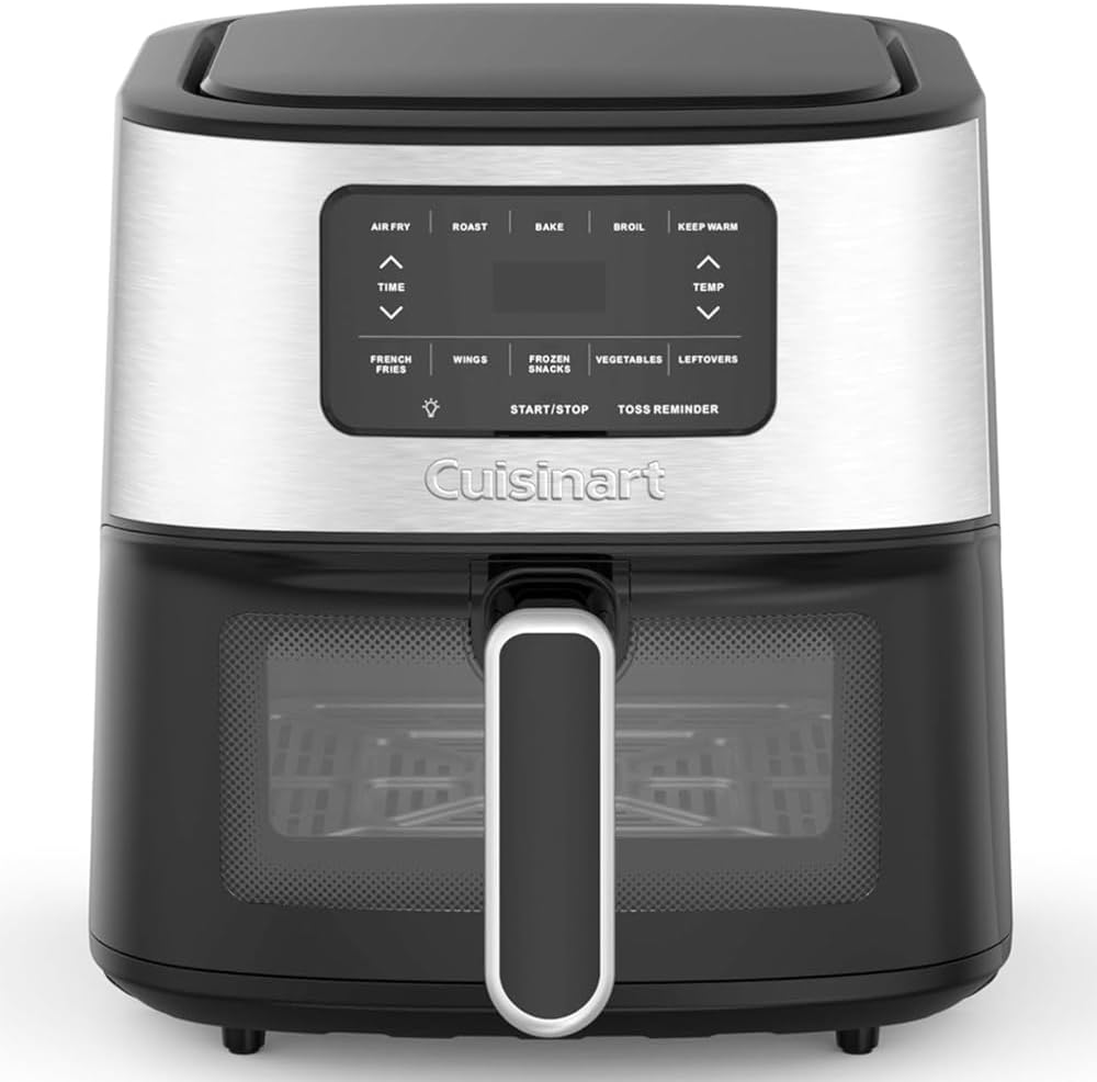 Cuisinart AIR200 Air Fryer Oven 6-Qt Basket Air Fryer Stainless Steel Bundle with 2 YR CPS Enhanced Protection Pack