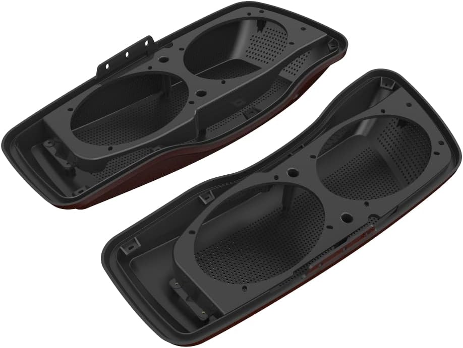 Advanblack Saddlebag Dual 6x9 Speaker lids, Audio Covers Fit for H-D Touring, Road Glide, Street Glide Special, Road King, 2014 2015 2016 2017 2018 2019 2020 2021 2022 2023