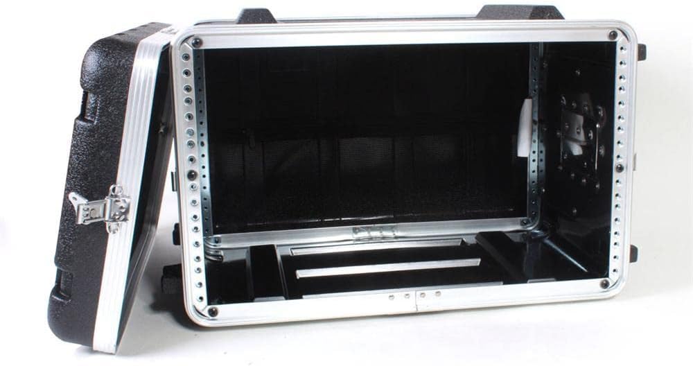 multicomp PRO 19' Rackmount Flight Case, 12' Depth, Stackable, ABS, Aluminum and Steel Construction (6U)
