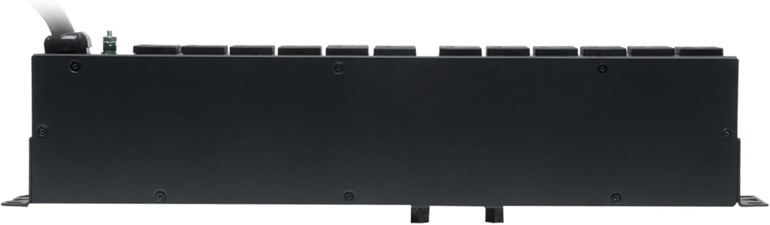 Tripp Lite 2.9kW Basic Rackmount PDU with Isobar Surge Protection, 120V, 3840 Joules, 12 Outlets Standard 5-15/20R, 15 ft / 4.5M L5-30P Power Cord, TAA Compliant, 5-Year Warranty (PDUH30-ISO)