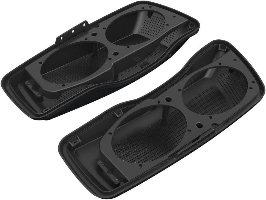 Advanblack Saddlebag Dual 6x9 Speaker lids, Audio Covers Fit for H-D Touring, Road Glide, Street Glide Special, Road King, 2014 2015 2016 2017 2018 2019 2020 2021 2022 2023