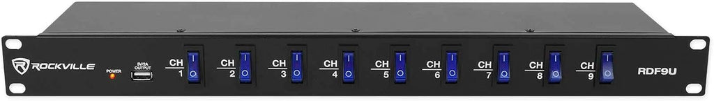 Audiosavings Bundle: CDX-2250i Pro DJ Dual Two Deck Rack Mount CD/MP3 Media Player w/USB Bundle with Rockville RDF9U 1U 15A Rack Mount DJ Pro Audio Power Supply Strip w/USB Charging (2 Items)