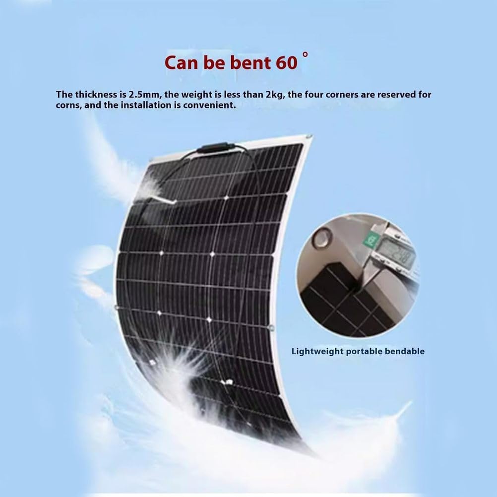 2000W Solar Power System Solar Panel Kit 12V Solar Battery 60A Controller Solar Panel Home Mobile RV Car Caravan