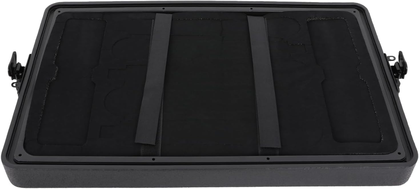 6U Rack Case, Dust-Proof 6U Rack Case with Microphone Storage Compartments, Countertop Rectangular 6U Rack Case with Practical Handle for Equalizers, Amplifiers, Speakers, Audio Equipment
