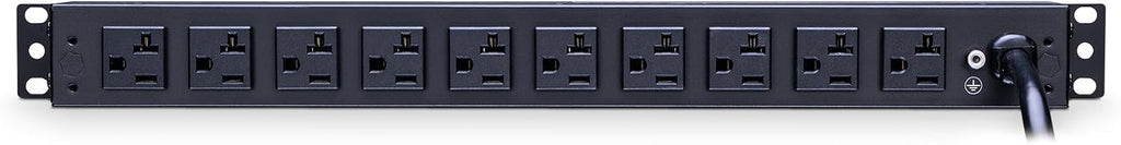 CyberPower RKBS20S2F10R Rackbar Surge Protector, 120V/20A, 12 Outlets, 15 Foot Power Cord, 1U Rackmount