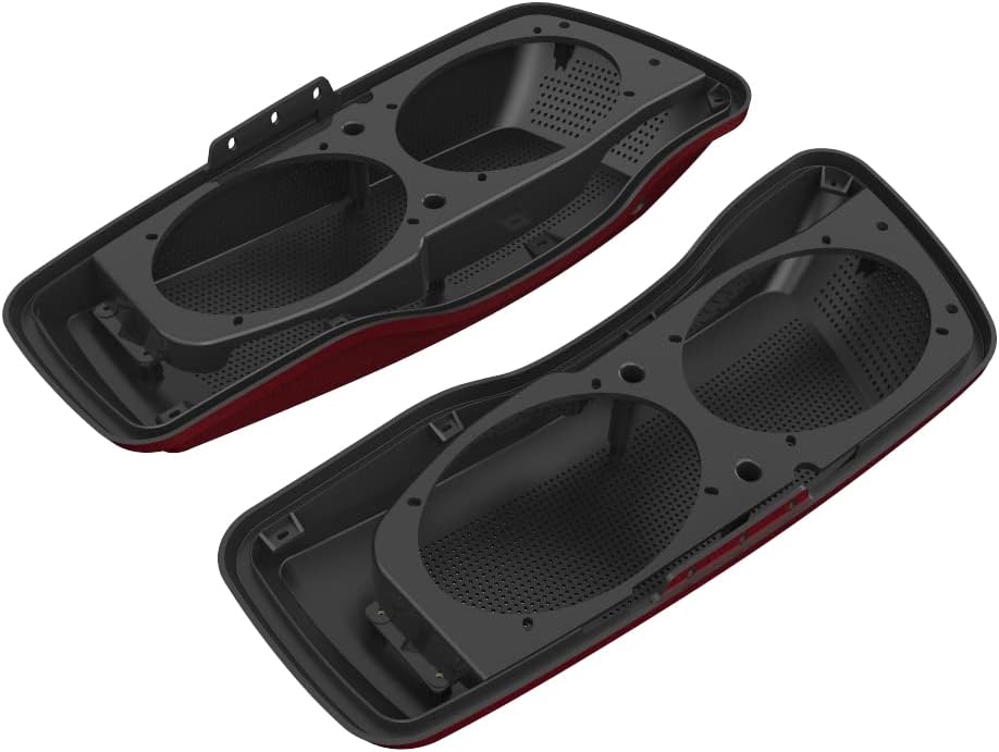 Advanblack Saddlebag Dual 6x9 Speaker lids, Audio Covers Fit for H-D Touring, Road Glide, Street Glide Special, Road King, 2014 2015 2016 2017 2018 2019 2020 2021 2022 2023