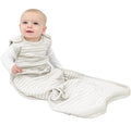 Woolino Ultimate Baby Sleep Sack – 4 Season Merino Wool Sleeping Bag, Organic Cotton Outer, Temp Regulating Blanket, Adjustable Sleep Sack Universal Size 2–24 Months - Birch Gray