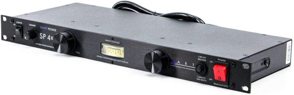 ART SP 4x4 Rackmount 8 Outlet Power Conditioner and Surge Protector - with Linear Voltmeter and Dual Lights