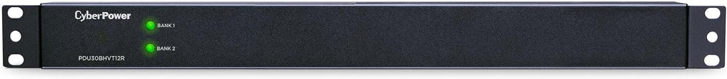 CyberPower PDU30BHVT12R Basic PDU, 200 – 230V/30A (Derated to 24A), 12 Outlets, 10ft Power Cord, 1U Rackmount