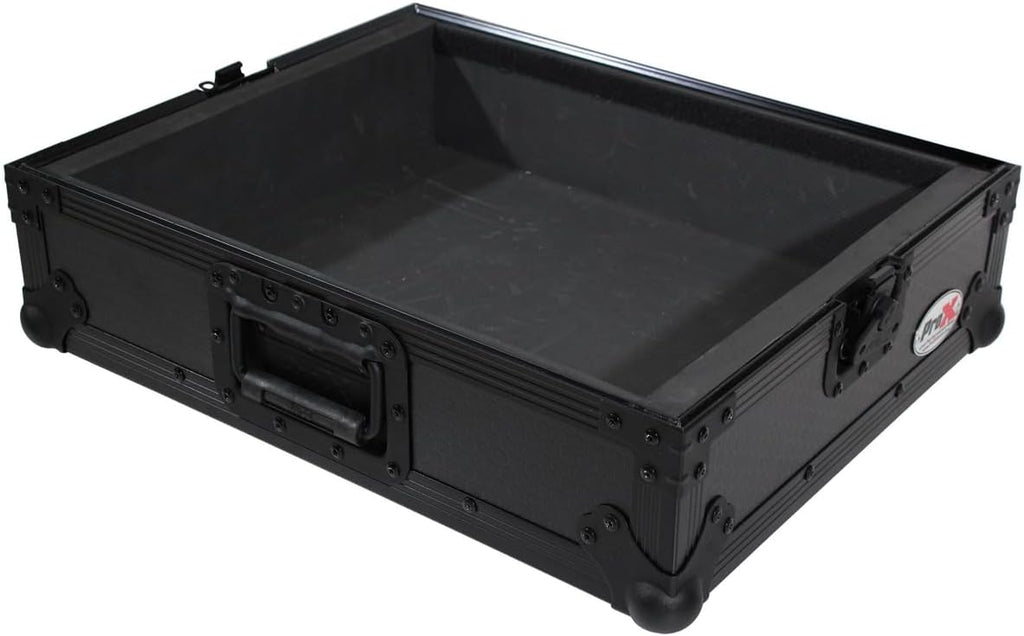 ProX T-TTBL Turntable Travel Case, Pro Audio Foam Kit, Universal Style, Black on Black