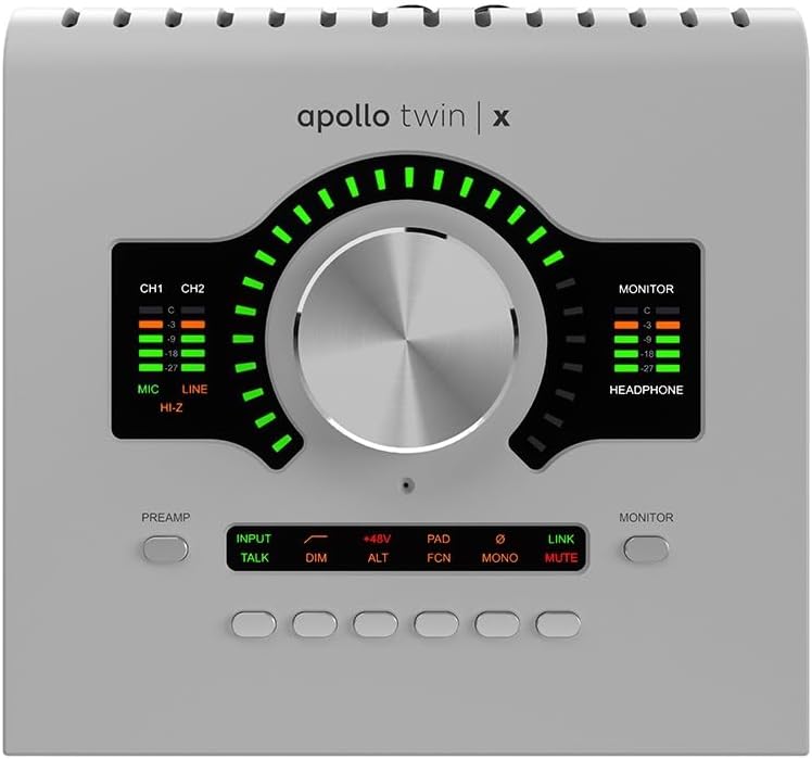 Universal Audio Apollo Twin X QUAD Gen 2 Studio + Edition Thunderbolt 3 Audio Interface