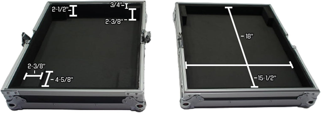 Harmony Audio HCPROFX12V2 Flight Transport Road Custom Case Compatible with Mackie PROFX12 Mixer