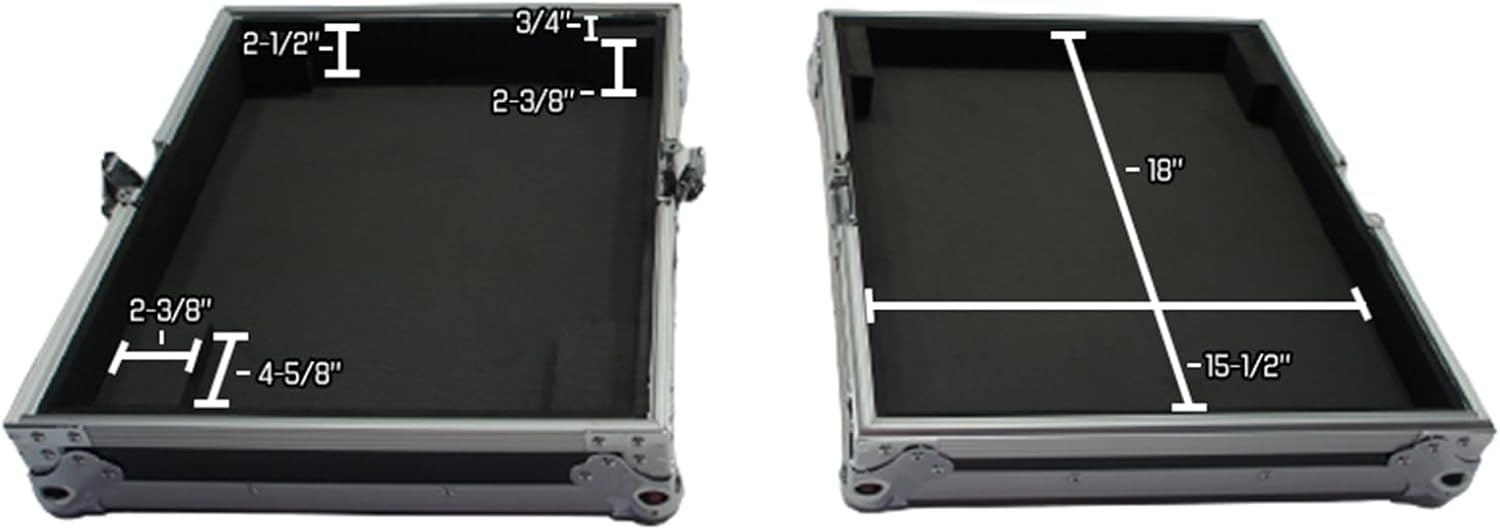Harmony Audio HCPROFX12V2 Flight Transport Road Custom Case Compatible with Mackie PROFX12 Mixer
