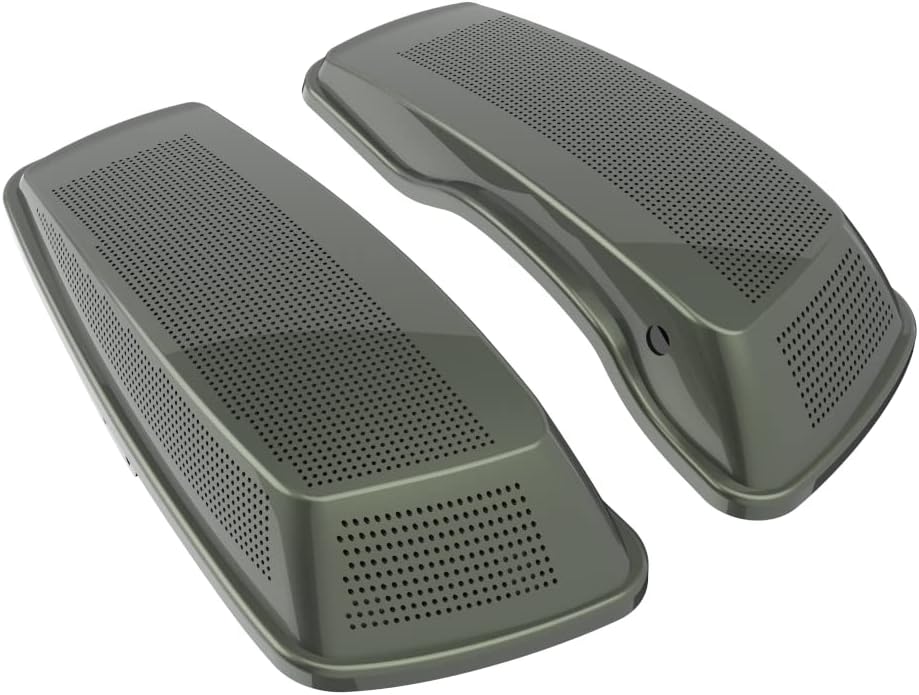 Advanblack Saddlebag Dual 6x9 Speaker lids, Audio Covers Fit for H-D Touring, Road Glide, Street Glide Special, Road King, 2014 2015 2016 2017 2018 2019 2020 2021 2022 2023