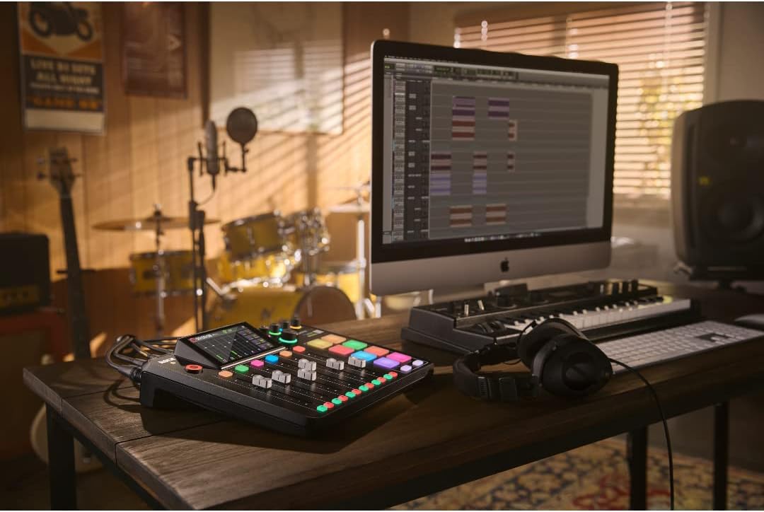 Rode RODECaster Pro II Audio Production Studio Bundle with 3x Zoom ZDM-1 Podcast Mic Packs, 32GB microSD Card and StreamEye Polishing Cloth
