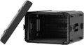 Phenyx Pro 6U Rack Case, 19' Rackmount Road Case, Detachable Front and Back Cover Storage, Shockproof & Waterproof, Audio Rack for Wireless Mic Systems, IEMs, Amplifiers (PRCSE-6UD)