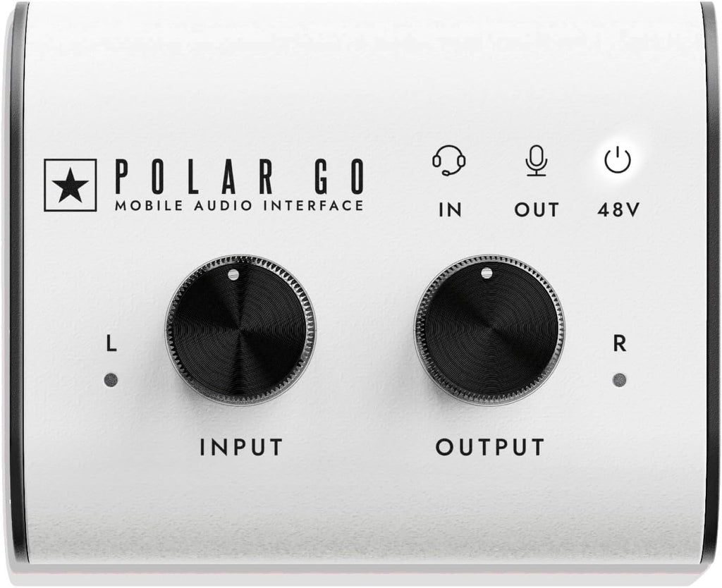 Blackstar Polar Go Mobile Audio Interface with ProCapture Stereo Mics, XLR/Instrument Input, and 6-Hour Battery Life
