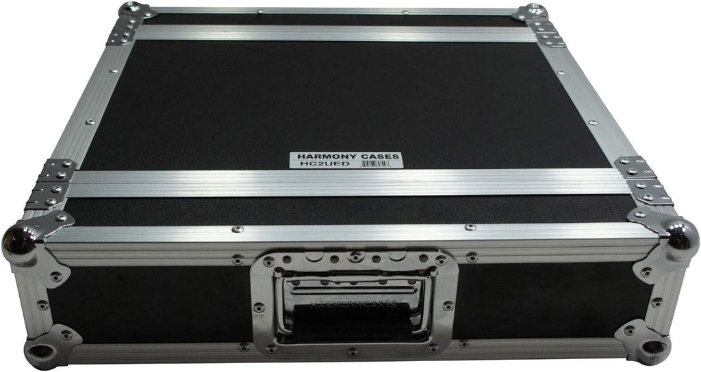 Harmony Audio Cases HC2UED Pro DJ Flight 2U FX Effect 16' Depth Road Vertical Case