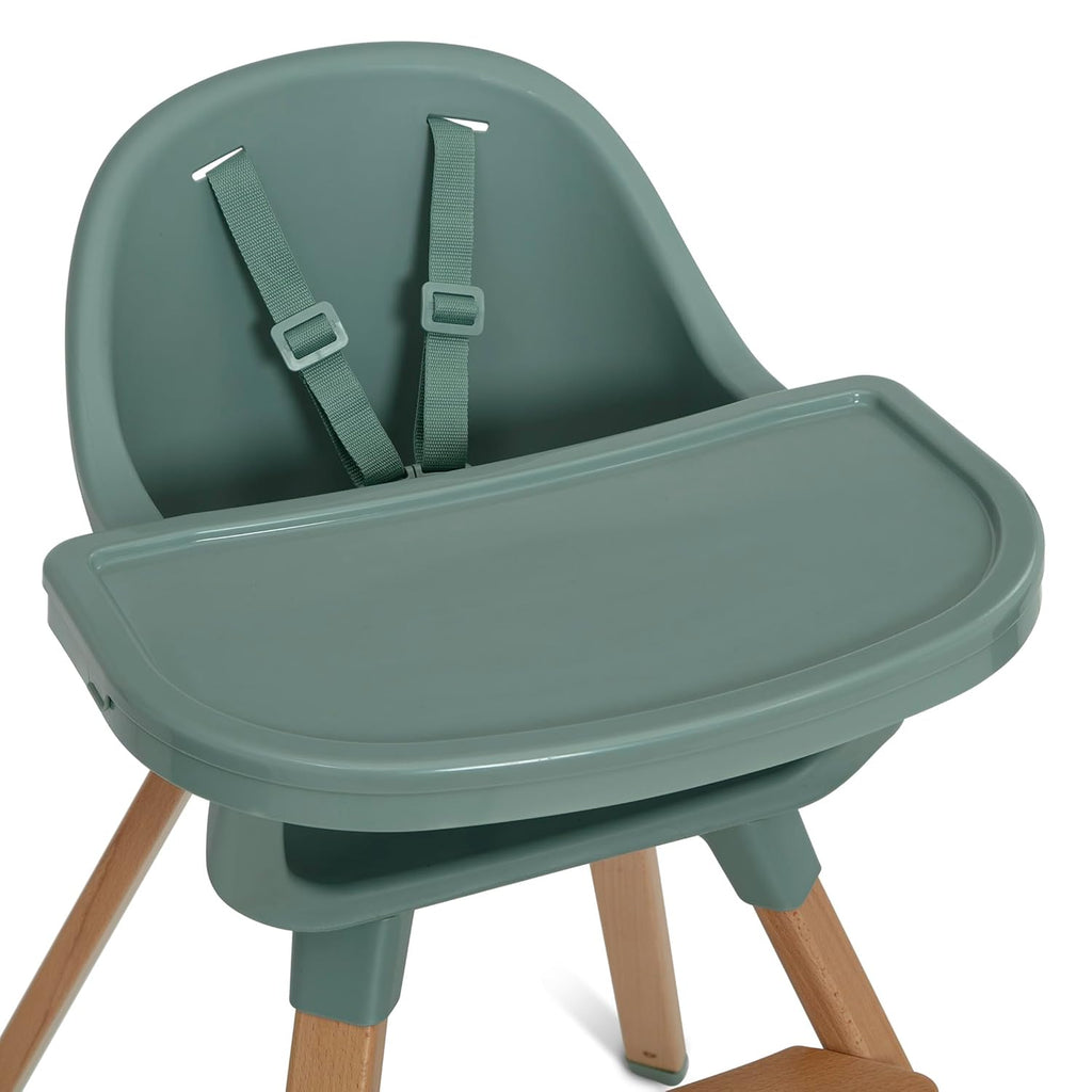 Delta Children - babyGap Otto 3-in-1 High Chair - High Chair Converts to Toddler Dinning Chair and Booster Seat - Dishwasher Safe Meal Tray - FSC-Certified Wood, Sage Green