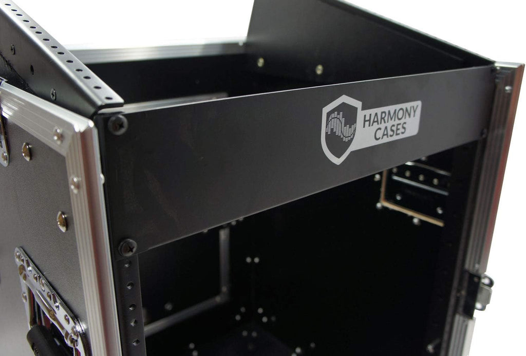 Harmony Audio Case HCM12U DJ Pro Audio 10U Slant Top 14U Vertical Mixer Rack Case