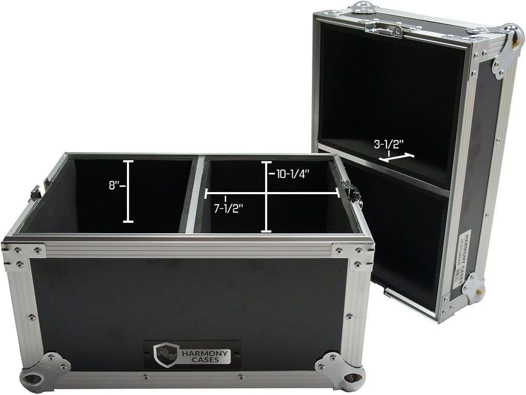 Harmony Audio HCSTUMON5 Flight Transport Road Custom Case Compatible with Pair 5' Studio Monitors