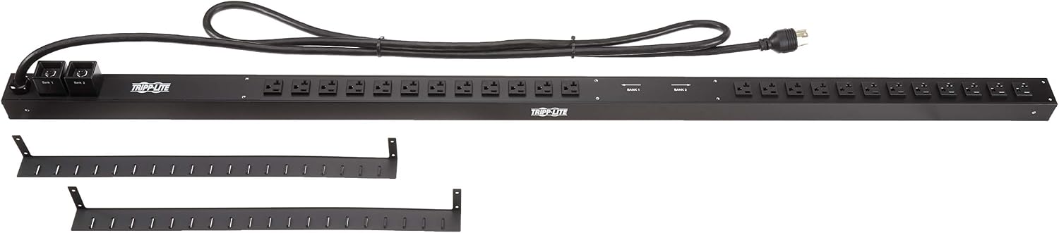 Tripp Lite PDU Basic 24 5-15/20R L5-30P 2.9kW 120V 10ft Cord 63.75in 0U (PDUV30)