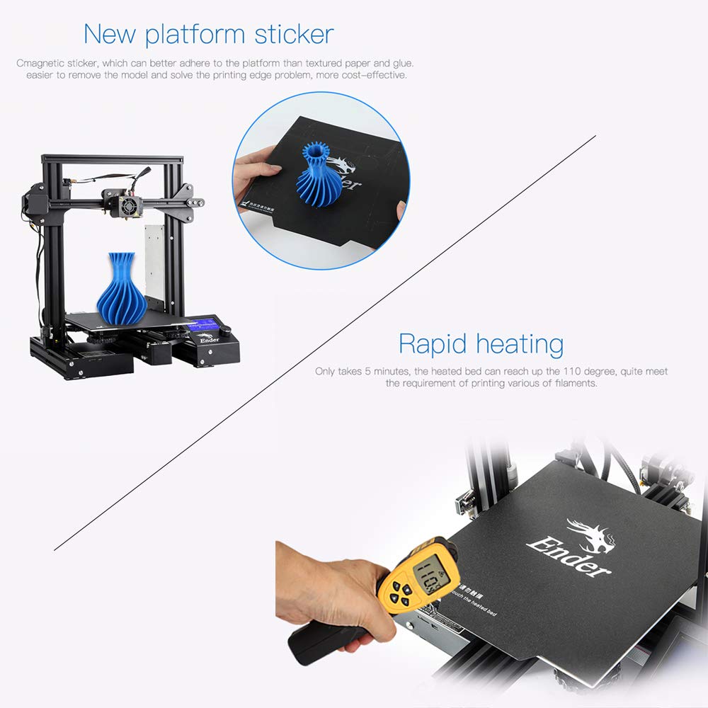 Creality Ender 3 3D Printer with Comgrow Filament Dryer