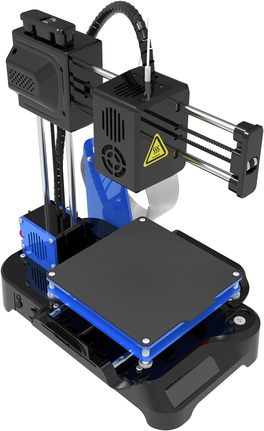 DIY 3D Printer Kit Mini 3D Printer 4x4x4in Upgraded Print Volume Kids Extruder Technology (US Plug), High Power Powerful Computing New Structure 3D Printer High Speed Printing