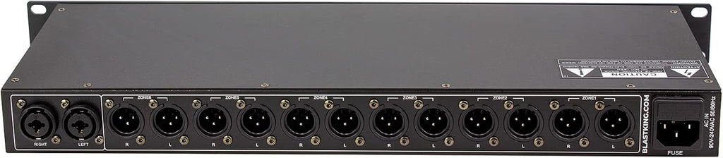 Blastking ZONE6 Six Zone Ultra Low Noise Audio Distributor
